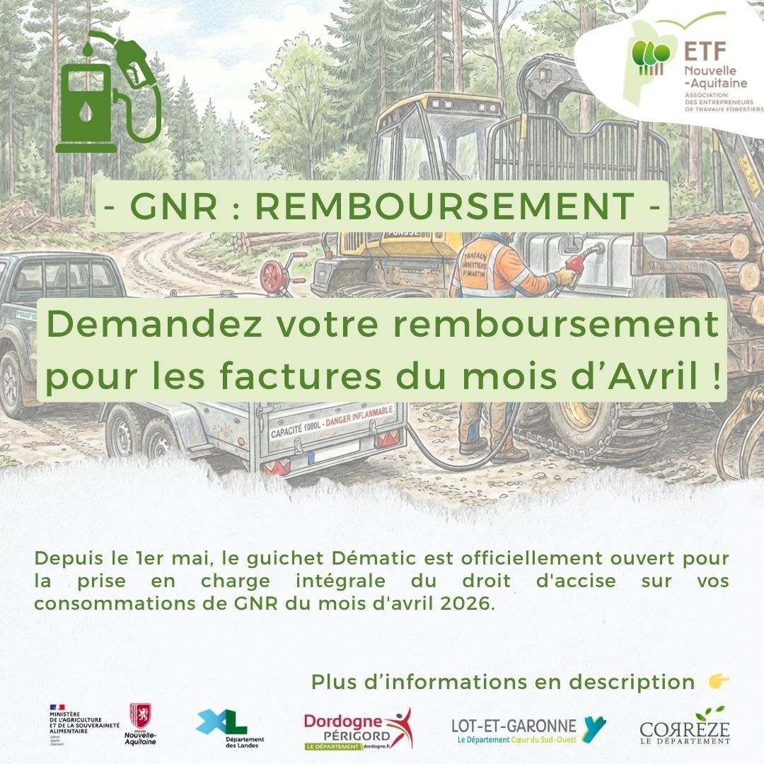 Demande de remboursement ACCISE sur le GNR